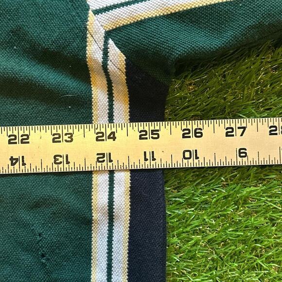 Y2K Vertical Striped Polo Shirt - Picture 4 of 5